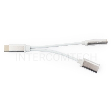 Переходник Cablexpert Переходник USB, USB Type-C/Jack3.5 F+ Type-C F, пакет (CCA-UC3.5F-02-W)