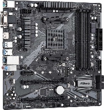 Материнская плата ASRock B450M PRO4 R2.0 AMD B450 SAM4 MATX