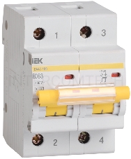 Выключатель автоматический модульный 2п C 80А 10кА ВА47-100 ИЭК MVA40-2-080-C