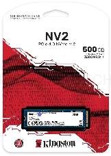 Накопитель SSD Kingston 500GB M.2 SNV2S/500G SNV2 NVMe, PCIe 4.0 x4, 3D TLC, R/W 3500/2100MB/s, TBW 160, DWPD 0.3