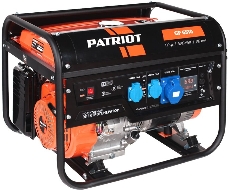 Генератор бензиновый Patriot GP 6510 474101565 {Двигатель: 4т, OHV, АИ-92, 389 сс, 13 л.с; Мощность ном/макс: 5.0/5.5 кВт; Объём бака: 25 л; Розетки: 2 евро 16А,1 евро 32А; Вес: 71 кг;}