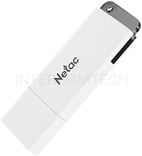 Флеш Диск Netac U185 64Gb <NT03U185N-064G-20WH>, USB2.0, с колпачком, пластиковая белая