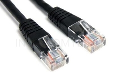 Кабель Патч-корд Lanmaster UTP TWT-45-45-0.5-BK вилка RJ-45-вилка RJ-45 кат.5е 0.5м чёрный ПВХ (уп.:1шт)