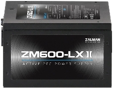 Блок питания Zalman ZM600-LXII <600W, (20+4+4+4) pin, 2x(6+2) pin, 6xSATA, 3xMolex, 12 см, кабель питания, 85%, Active P