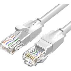 Патч-корд Vention прямой UTP cat.6, RJ45 - 5м. Серый