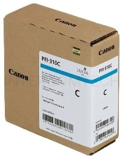 Картридж струйный Canon PFI-310 C 2360C001 голубой (330мл) для Canon TX-2000/TX-3000/TX-4000