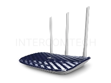 Маршрутизатор AC750 Wireless Dual Band Router, 433 at 5 GHz +300 Mbps at 2.4 GHz, 802.11ac/a/b/g/n, 1 port WAN 10/100 Mbps + 4 ports LAN 10/100 Mbps, 3 fixed antennas