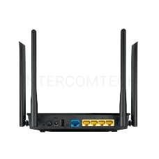 Маршрутизатор беспроводной Asus RT-AC1200 10/100BASE-TX черный (Dual Band)