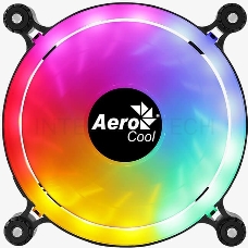 Вентилятор Aerocool Spectro 12 120x120mm 4-pin (Molex)20dB 140gr LED Ret