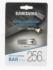 Флеш диск  256GB USB Drive <USB 3.1> Samsung BAR Plus (up to 300Mb/s) (MUF-256BE3/APC)