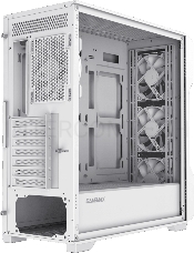 Компьютерный корпус E-ATX, без блока питания Gamemax SIEGE WH E-ATX case, white, w/o psu, w/1xUSB3.0+2xUSB2.0, Combo Audio, w/3x12cm ARGB front fan (1xFN-12A-M6I-W, 2xFN-12A-S6I-W), w/1x12cm ARGB rear fan