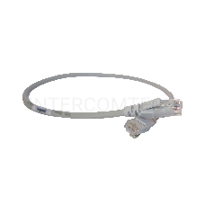 Патч-корд RJ45 UTP кат.5е, 0,5 м,серый