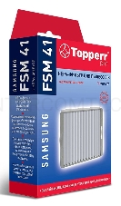 Фильтр-HEPA Topperr 1138 FSM 41 для пылеса SAMSUNG SC21F60, SC41..,52..,56..,61..,VCJG24..(DJ63-00539A)