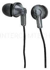Наушники вкладыши Panasonic RP-HJE118GUK 1.1м черный проводные (в ушной раковине)