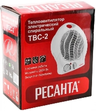 Тепловые пушки Ресанта ТВС-2 [67/2/2] Тепловентилятор { спиральный, вентилятор/1000/2000 Вт, защита от перегрева }