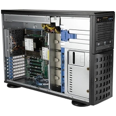 Серверная платформа Supermicro SYS-740P-TR 4U noCPU(2)3rd GenScalable/TDP 270W/no DIMM(18)/ SATARAID HDD(8)LFF/2x1GbE/2x1200W