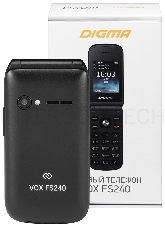 Мобильный телефон Digma VOX FS240 32Mb черный моноблок 2.44