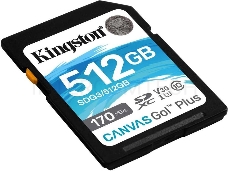 Флеш карта SD 512GB Kingston SDXC Class 10 UHS-I U3 V30 Canvas Go Plus 170MB/s