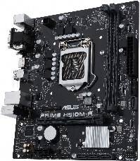 Материнская плата ASUS PRIME H510M-R-SI, LGA1200, H510, 2*DDR4, DVI+D-Sub + HDMI, SATA3, Audio, Gb LAN, USB 3.2, COM*1 header (w/o cable),mATX