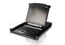 Kvm консоль ATEN SINGLE RAIL 16P PS/2-USB LCDKVMP 17INCH (CL5716MR)