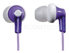 Наушники вкладыши Panasonic RP-HJE118GUV 1.1м белый/фиолетовый проводные (в ушной раковине)