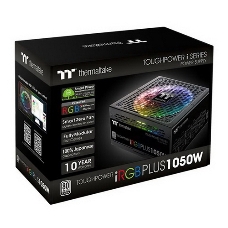 Блок питания Thermaltake ATX 1050W Toughpower iRGB Plus 80+ platinum (24+4+4pin) APFC 140mm fan color LED 12xSATA Cab Manag RTL