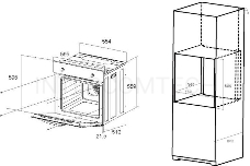 Шкаф духовой электрический MAUNFELD EOEС.586B, встраиваемый