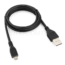 Кабель USB 2.0 Pro Cablexpert CCP-mUSB2-AMBM-1M, AM/microBM 5P, 1м, экран, черный, пакет