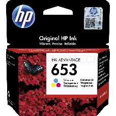 Картридж HP 653 струйный трёхцветный (200 стр)