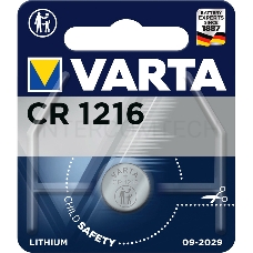 Батарейка Varta ELECTRONICS CR1216 BL1 Lithium 3V (6216) (1/10/100)