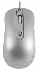 Мышь Oklick 155M серебристый оптическая (1600dpi) USB (3but)