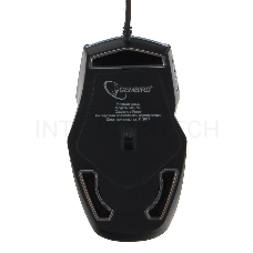 Мышь игровая Gembird MG-740 черный USB {чип Avago, 4000DPI, 6кн, подсвет 16млн цв, ПО, каб ткан 1.7м}
