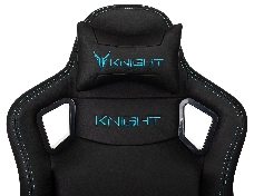 Кресло игровое Knight Outrid Smile черный эко.кожа крестов. пластик