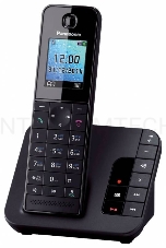 Телефон Panasonic KX-TGH220RUB  (черный) {АОН, Caller ID, Радионяня}