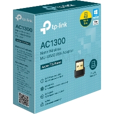 Ультракомпактный Wi-Fi USB-адаптер TP-Link Archer T3U Nano AC1300 с поддержкой MU-MIMO