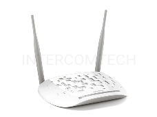 Сетевое оборудование TP-Link SOHO TD-W8961N(RU) 300 Мбит/с, 2T2R, ADSL2/ADSL+, Annex A, 4 порта 100 Мбит/с