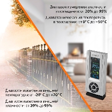 Погодная станция SunWind SW-WSH143-COLOR серебристый