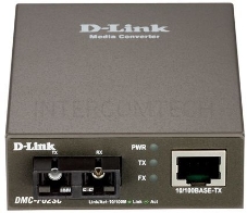 Сетевое оборудование D-Link DMC-F02SC/A1A/B1A Медиаконвертер из 100BASE-TX по витой паре в 100BASE-FX по многомодовому волокну (2км, SC)