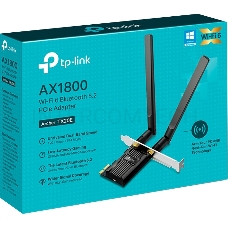 Двухдиапазонный адаптер PCI Express TP-Link Archer TX20E с поддержкой Wi-Fi AX1800 и Bluetooth 5.2