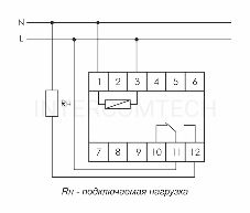 Реле времени PCR-513 (задержка вкл. 230В 8А 1перекл. IP20 монтаж на DIN-рейке) F&F EA02.001.003