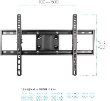 Кронштейн KROMAX OPTIMA-409 black 32- 65  ЖК телевизор