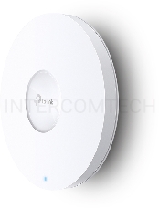 Потолочная точка доступа TP-Link EAP653 AX3000 Ceiling Mount Dual-Band Wi-Fi 6 Access Point, 1?1Gbps RJ45 Port, 574Mbps at  2.4 GHz + 2402 Mbps at 5 GHz, 802.3at POE, 2?Internal Antennas