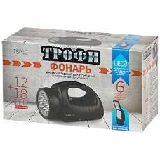 Фонарь ТРОФИ TSP12 12+18xLED  аккумуляторный 4V1.8Ah ЗУ 220V