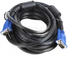 Кабель VGA 5м AOpen 2 фильтра, монитор-SVGA card 15M-15M, ACG341AD-5M