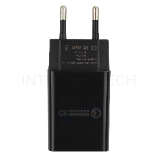 Адаптер питания Cablexpert MP3A-PC-17, QC 3.0, 100/220V - 1 USB порт 5/9/12V, черный