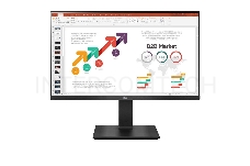 Монитор LCD 23.8 [16:9] 1920х1080(FHD) IPS, nonGLARE, Нет, 75 Гц, 250cd/m2, H178°/V178°, 1000:1, 16,7 миллионов цветов, 5ms, VGA, HDMI, DP, USB-Hub, Height adj, Pivot, Tilt, Swivel, 2Y, Black