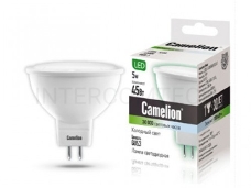 Лампа светодиодная CAMELION LED5-S108/845/GU5.3  5Вт 220В GU5.3 4500К