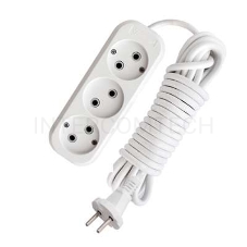 Удлинитель 3х7м без заземл. 10А IP20 Е-203 АБС-пл. ПВС 2х0.75 UNIVersal 9631966