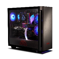 Компьютерный корпус XPG INVADER-BLACKCOLOR BOXWORLDWIDE (ATX, подсветка ARGB, 2  вентилятора 120мм, стеклянная боковая панель, черный)
