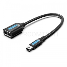 Адаптер переходник Vention OTG USB 2.0 AF/mini B 5pin - 0.15м